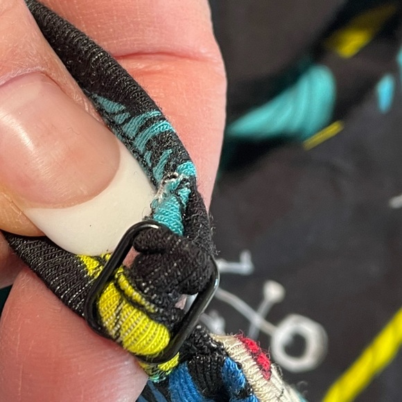 Iron Fist black calico jack mermaids leaves anchors jersey romper Womens 2XL - Picture 9 of 13